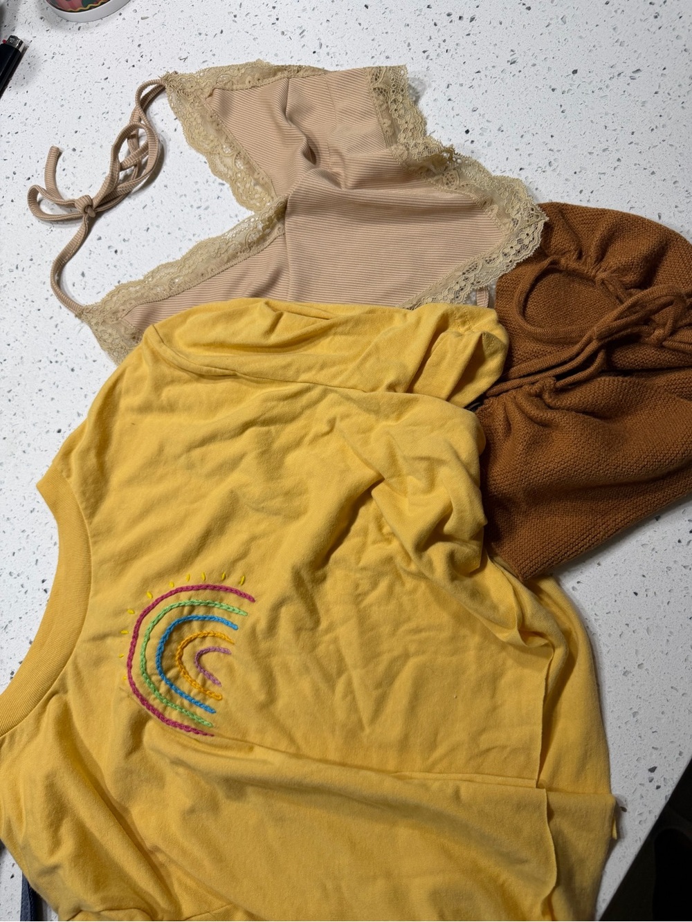 Random shirt bundle size small crop tops and tanks